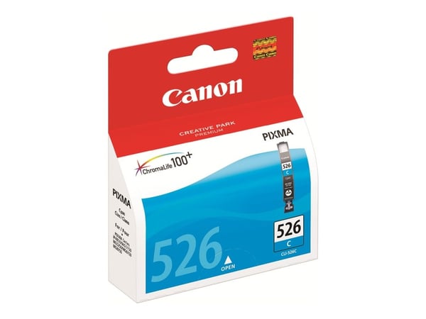 Canon CLI-526C - 9 ml - cyan - original - blekkbeholder - for PIXMA iP4950, iX6550, MG5250, MG5350, MG6150, MG6250, MG8150, MG8250, MX715, MX885, M...