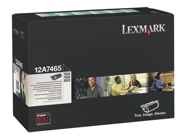 Lexmark 12A7465, 32000 sivua, Musta, 1 kpl