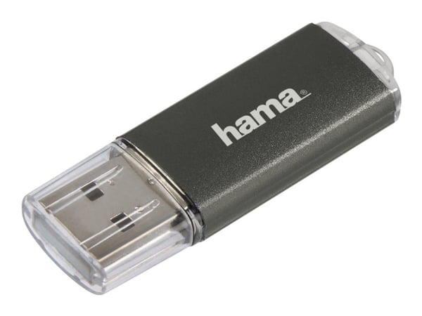 Hama "Laeta" FlashPen, 16 GB, USB A-tyyppi, 2.0, Suojus, Harmaa