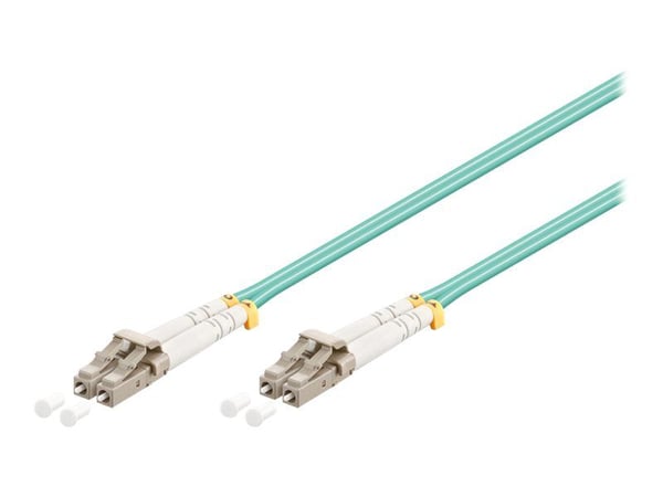 goobay - Nettverkskabel - LC multimodus (hann) til LC multimodus (hann) - 10 m - 10 m - fiberoptisk - 50 / 125 mikroner - OM3 - halogenfri - akvamarin goobay - Nettverkskabel - LC multimodus (hann) til LC multimodus (hann) - 10 m - 10 m - fiberoptisk - 50 / 125 mikroner - OM3 - halogenfri - akvamarin