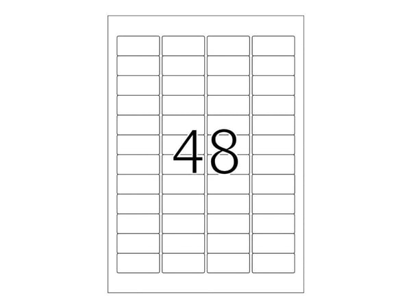 HERMA Spesial - Papir - matt - permanent selvklebende - gul - 45,7 x 21,2 mm 960 etikett(er) (20 ark x 48) etiketter