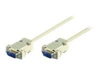 Microconnect SCSEHH3, Valkoinen, 3 m, DB-9, DB-9, Uros, Uros