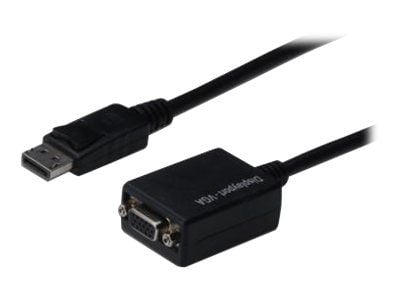 ASSMANN - DisplayPort-adapter - DisplayPort (hann) til HD-15 (VGA) (hunn) - 15 cm - formstøpt - svart
