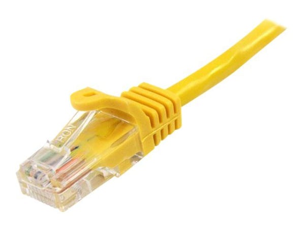 Startech 2m Yellow Cat5e / Cat 5 Snagless Patch Cable - Koblingskabel - RJ-45 (hann) til RJ-45 (hann) - 2 m - UTP - CAT 5e - formstøpt, uten hindri...