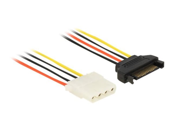 Delock - Strømadapter - 4-pin intern strøm (hunn) til SATA-strøm (hann) - 20 cm