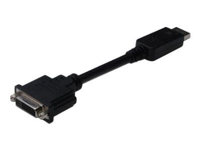 ASSMANN - DisplayPort-adapter - DisplayPort (hann) til DVI-D (hunn) - 15 cm - formstøpt - svart