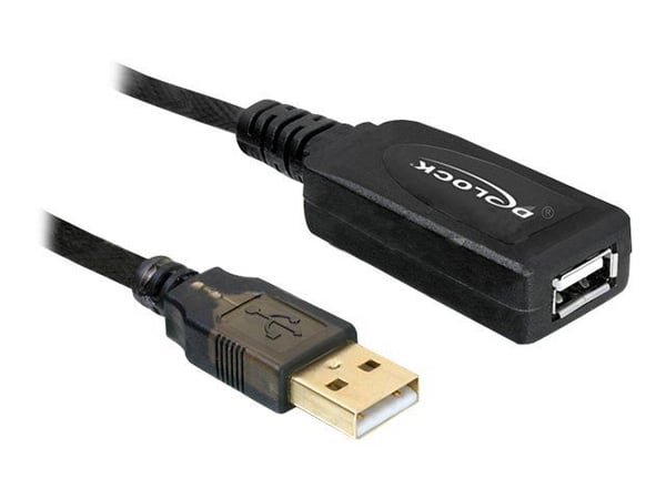 Delock USB Cable - USB-forlengelseskabel - USB (hann) til USB (hunn) - USB 2.0 - 20 m