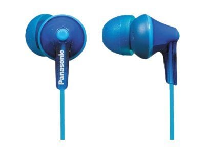 Panasonic RP-HJE125E-A - Ergofit - ørepropper - i øret - kablet - 3,5 mm jakk - blå