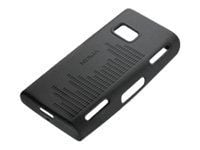 Nokia CC-1001 - Beskyttende deksel for mobiltelefon - silikon - svart - for Nokia X6, X6 Life Ball, X6-00