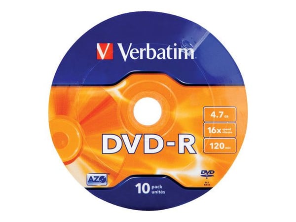 Verbatim - 10 x DVD-R - 4.7 GB (120 min) 16x - spindel