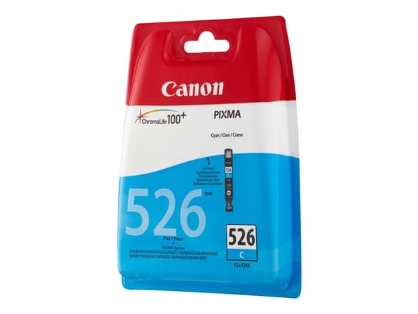 Canon CLI-526C - 9 ml - cyan - original - blekkbeholder - for PIXMA iP4950, iX6550, MG5250, MG5350, MG6150, MG6250, MG8150, MG8250, MX715, MX885, M...