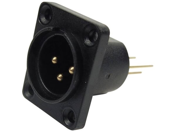 Cliff CP30061 XLR-liitin Laippaliitin, kontaktit suorat Nastojen lukumäärä: 3 Musta 1 kpl
