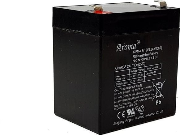 Mpl Power Elektro Megabat 12V 5Ah F1(187) AGM batteri, 3-5 år