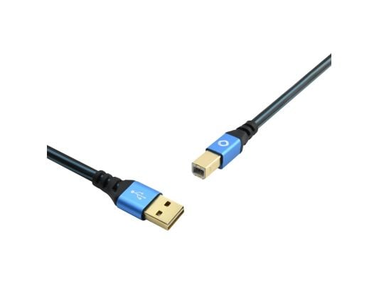 OEHLBACH D1C9341, 1 m, USB A, USB C, USB 3.2 Gen 2 (3.1 Gen 2), 0,48 Gbit/sek, Blå