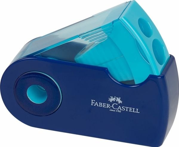 Faber-Castell 182704, Manuell blyantspisser, Assorterte farger, Ambidekstriøs, Utstillingseske, 1 stykker