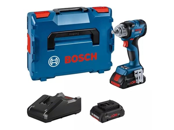 Bosch Professional GDS 18V-330 HC 06019L5002 Batteri-boremaskine 18 V Litium inkl. extra batteri, Inkl. oplader, Kuffert