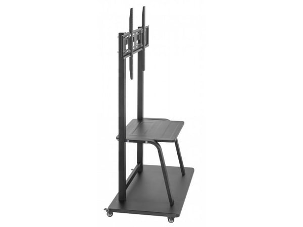 Gembird TVS-100F-01 - Vogn - for TV - stål - svart - skjermstørrelse: 37"-100"