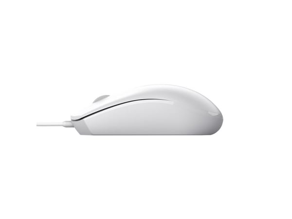 Trust TM-101W - Mus - høyre- og venstrehåndet - optisk - 3 knapper - kablet - USB - hvit