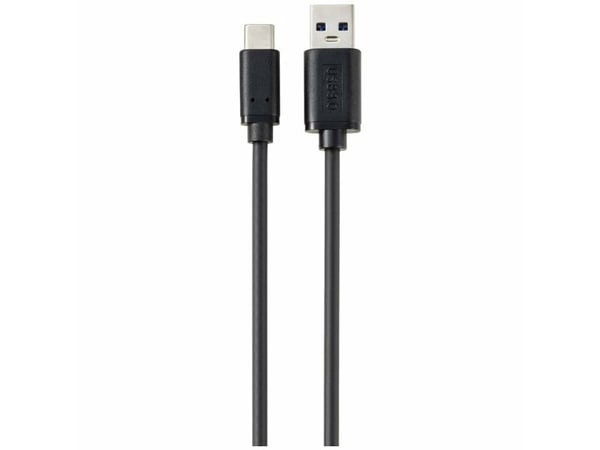 Renkforce RF-5720404, 1 m, USB A, USB C, USB 3.2 Gen 2 (3.1 Gen 2), 10000 Mbit/s, Sort