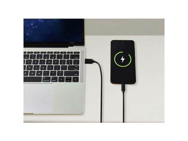 Renkforce USB-kaapeli USB 2.0 USB-C®-liitin, USB-A urosliitin 1,80 m Musta Kokonaisnäyttö RF-5720398
