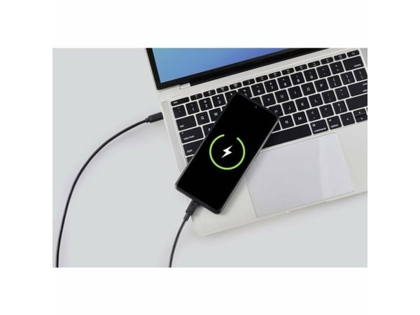 Renkforce RF-5720396, 1,8 m, USB C, Micro-USB B, USB 2.0, 480 Mbit/s, Sort