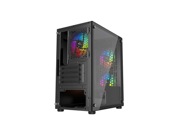 Nordic Gaming NGC-1143, Mini Tower, PC, musta, mikro ATX, Mini-ATX, Pelaaminen, Multi