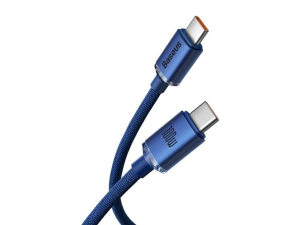 Baseus CAJY000603, 1,2 m, USB C, USB C, USB 2.0, 0,48 Gbit/sek, Blå