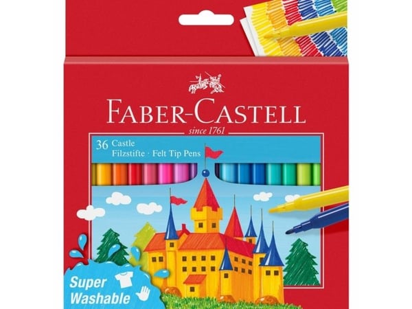 Faber-Castell 554203, 36 farger, Projektil spiss, Flerfarget, Rund, 36 stykker