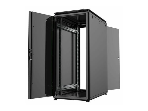 Lanview by Logon Data Line - Rack skap - 600 x 1000 mm, data line - free-standing - svart, RAL 9005 - 26U - 19"