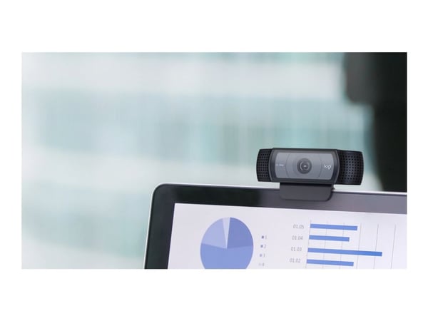 Logitech C920e - Nettkamera - farge - 720p, 1080p - lyd - USB 2.0 - TAA-samsvar