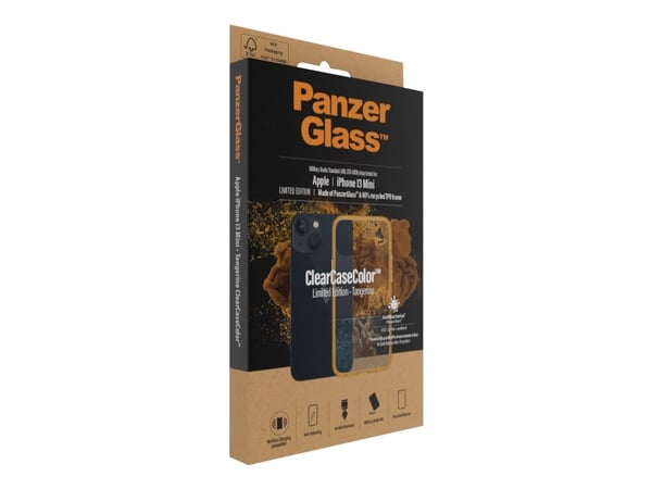 PanzerGlass 328, Suojus, Apple, Apple - iPhone 13 Mini, 13,7 cm (5.4"), Oranssi