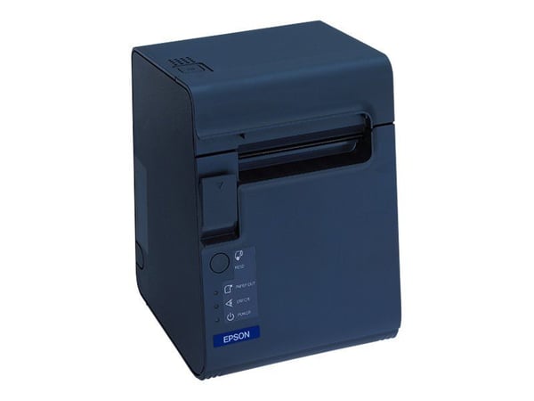 Epson TM L90 - Kvittoskrivare - termisk linje - Rulle (8 cm) - 203 dpi - upp till 150 mm/sek - USB 2.0, seriell - kniv - mörkgrå