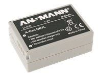 Ansmann A-Can NB 7 L - Kamerabatteri - Li-Ion - 900 mAh - for Canon PowerShot G10, G11, G12, SX30 IS