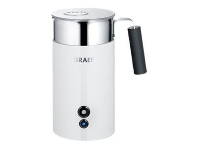 Graef MS 701, Kädessä pidettävä sähköinen maidonvaahdotin, Valkoinen, Ruostumaton teräs, Ruostumaton teräs, 400 ml, 350 ml, 0,2 L