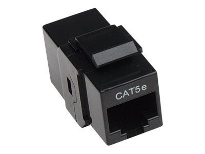 Intellinet Inline Coupler, Cat5e, UTP, Keystone Type, 8P8C Female to 8P8C Female, Black - Keystone-liitin - RJ-45 (hun) til RJ-45 (hun) - CAT 5e - ...
