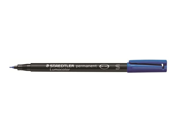 STAEDTLER Lumocolor 313 - Markør - permanent - blå - 0.4 mm - superfin