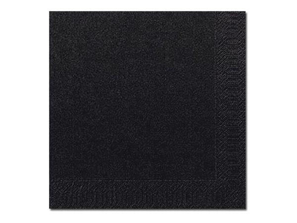 Duni - Serviett - Størrelse 33 x 33 cm - avhendbar - svart (en pakke 125)