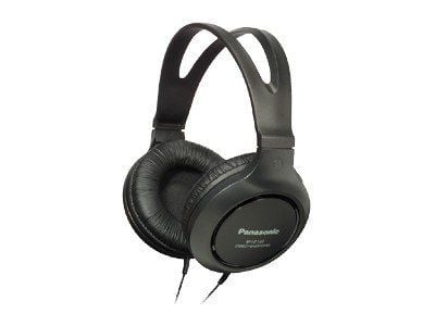 Panasonic RP-HT161E-K - Hodetelefoner - full størrelse - kablet - 3,5 mm jakk - svart