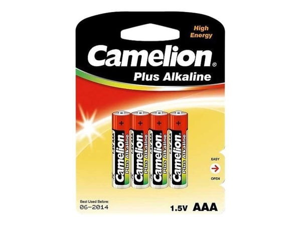 Camelion AAA/LR03 Plus Alkaline batterier, 4 st