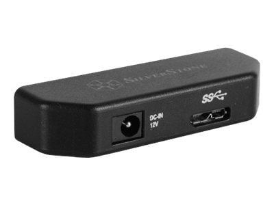 SilverStone EP02 - Kontrollerkort - 2,5 tum/3,5 tum delad - SATA 6Gb/s - USB 3.0 - svart