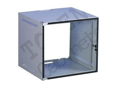 TOTEN WS WS.3304.9001 - Rack - väggmontering - svart pulverlack, RAL 9004 - 4U - 10"