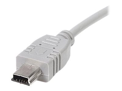 StarTech.com 6 tuuman USB-Mini-USB-kaapeli - USB 2.0 A-Mini B - harmaa - Mini-USB-kaapeli (USB2HABM6IN) - USB-kaapeli - USB (han) til mini-USB type...