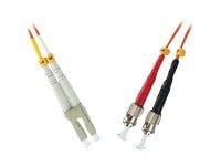 MicroConnect - Nettverkskabel - LC/PC-multimodus (hann) til ST/PC-multimodus (hann) - 3 m - fiberoptisk - 50 / 125 mikroner - OM1 - oransje