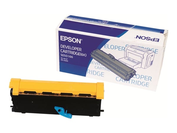 Epson S050166 - Svart - original - fremkallerpatron - for EPL 6200, 6200DT, 6200DTN, 6200E, 6200L, 6200N