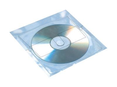 HERMA - CD-/DVD-fodral - kapacitet: 1 CD/DVD - transparent (paket om 10)