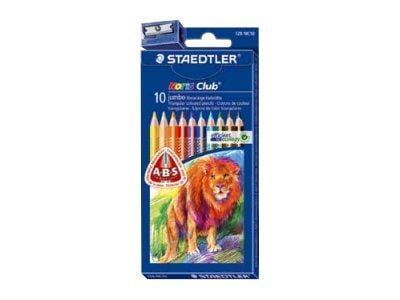 Farveblyant Staedtler Noris Club Jumbo ass. farver 4 mm (10 stk.)