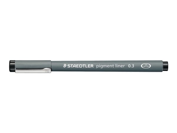 Fineliner Staedtler pigmentliner 0.3 mm sort (stk.)