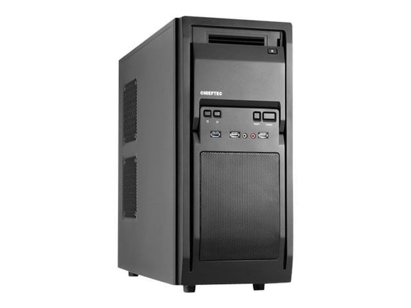 Chieftec LIBRA Series LF-02B - Tower - ATX - ingen strømforsyning - svart - USB/lyd