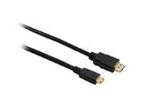 Hama - HDMI-kabel - HDMI hane till 19 pin mini HDMI Type C hane - 2 m - svart