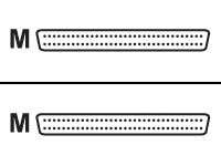 HP - SCSI ekstern kabel - HD-68 (hann) til HD-68 (hann) - 5 m - tommelskruer